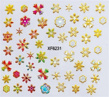 Load image into Gallery viewer, Purple Waterproof 3D nail Art Stickers Water Transfer DIY Irregular design Nail Tips Accessory Decoration Tool XF6254B