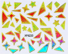 Load image into Gallery viewer, Purple Waterproof 3D nail Art Stickers Water Transfer DIY Irregular design Nail Tips Accessory Decoration Tool XF6254B