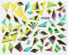 Load image into Gallery viewer, Purple Waterproof 3D nail Art Stickers Water Transfer DIY Irregular design Nail Tips Accessory Decoration Tool XF6254B