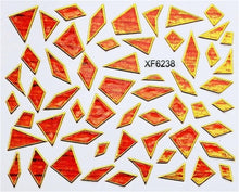 Load image into Gallery viewer, Purple Waterproof 3D nail Art Stickers Water Transfer DIY Irregular design Nail Tips Accessory Decoration Tool XF6254B