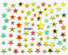 Load image into Gallery viewer, Purple Waterproof 3D nail Art Stickers Water Transfer DIY Irregular design Nail Tips Accessory Decoration Tool XF6254B