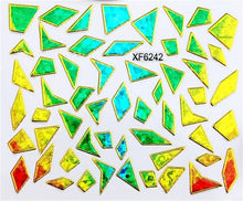 Load image into Gallery viewer, Purple Waterproof 3D nail Art Stickers Water Transfer DIY Irregular design Nail Tips Accessory Decoration Tool XF6254B