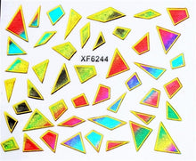 Load image into Gallery viewer, Purple Waterproof 3D nail Art Stickers Water Transfer DIY Irregular design Nail Tips Accessory Decoration Tool XF6254B