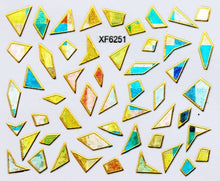 Load image into Gallery viewer, Purple Waterproof 3D nail Art Stickers Water Transfer DIY Irregular design Nail Tips Accessory Decoration Tool XF6254B