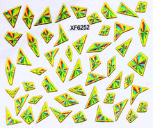 Load image into Gallery viewer, Purple Waterproof 3D nail Art Stickers Water Transfer DIY Irregular design Nail Tips Accessory Decoration Tool XF6254B