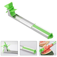 Load image into Gallery viewer, Creative Watermelon Slicer Cutter Corer Stainless Steel Windmill Watermelon Cutter Watermelon Cubes Fruits Salad Kitchen Tools