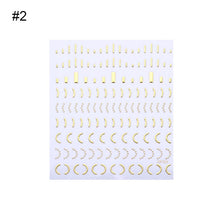 Load image into Gallery viewer, 3D Nail Sticker Gem Rhinestone Self Adhesive Transfer Decals Nail Art Decoration DIY Manicure Design