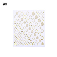 Load image into Gallery viewer, 3D Nail Sticker Gem Rhinestone Self Adhesive Transfer Decals Nail Art Decoration DIY Manicure Design