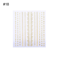 Load image into Gallery viewer, 3D Nail Sticker Gem Rhinestone Self Adhesive Transfer Decals Nail Art Decoration DIY Manicure Design