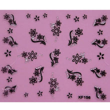 Load image into Gallery viewer, white 3D snowflake design Water Transfer Nails Art Sticker decals lady women manicure tools Nail Wraps Decals