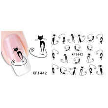 Load image into Gallery viewer, white 3D snowflake design Water Transfer Nails Art Sticker decals lady women manicure tools Nail Wraps Decals