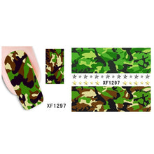 Load image into Gallery viewer, white 3D snowflake design Water Transfer Nails Art Sticker decals lady women manicure tools Nail Wraps Decals