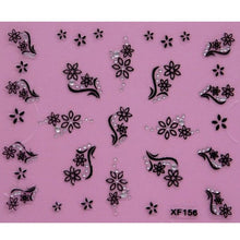 Load image into Gallery viewer, Lovely 3D flower design Water Transfer Nails Art Sticker decals girl women manicure tools Nail Wraps Decals