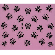 Load image into Gallery viewer, Lovely 3D flower design Water Transfer Nails Art Sticker decals girl women manicure tools Nail Wraps Decals