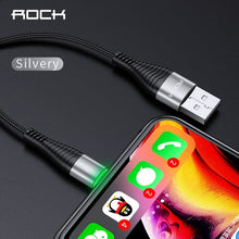 Load image into Gallery viewer, ROCK LED Lighting Charger 3.1A Cable For iPhone X 8 7 6 Max XR Fast Charging Hi-Tensile Data Sync Data Transfer 8 Pin Cable