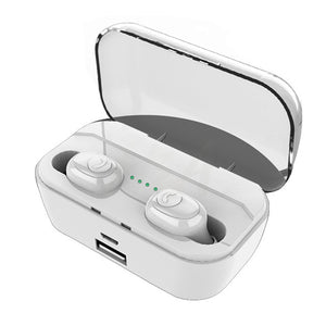 H&A New Bluetooth Earphone 8D Stereo Wireless Earbuds Mini Wireless Earphone Headset with 3500mAh Power Bank Earphone Headphone