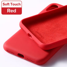 Load image into Gallery viewer, Ugreen Case For iPhone 7 8 X XS XR Case Black Blue Silicone For Apple 1:1 Original iPhone 7 8 X XS Case For iPhone 7 Case