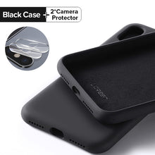 Load image into Gallery viewer, Ugreen Case For iPhone 7 8 X XS XR Case Black Blue Silicone For Apple 1:1 Original iPhone 7 8 X XS Case For iPhone 7 Case