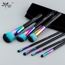 Load image into Gallery viewer, Anmor 7PCS Rainbow Makeup Brushes Professional Brushes with Cosmetics Bag Portable Traveling Make up Brush pinceaux maquillage