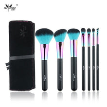 Load image into Gallery viewer, Anmor 7PCS Rainbow Makeup Brushes Professional Brushes with Cosmetics Bag Portable Traveling Make up Brush pinceaux maquillage