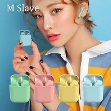 Load image into Gallery viewer, M Slave headphone wireless i12 tws inpods 12 earphone Earbuds with Mic for iphone xiaomi Samsung Huawei pk i10 tws