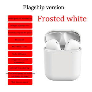 M Slave headphone wireless i12 tws inpods 12 earphone Earbuds with Mic for iphone xiaomi Samsung Huawei pk i10 tws