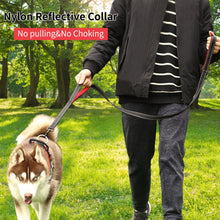 Load image into Gallery viewer, Reflective Dog Leashes Double Handles Leash for Dog with Reflective Stripes No Pull Durable Safety Pet Ropes for Larbrador