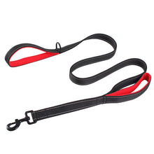 Load image into Gallery viewer, Reflective Dog Leashes Double Handles Leash for Dog with Reflective Stripes No Pull Durable Safety Pet Ropes for Larbrador