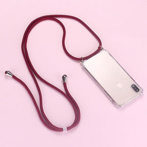 Strap Cord Chain Phone Elegant Necklace Lanyard Mobile Phone Case for Carry Cover  Case to Hang For iPhone XS Max XR X 7Plus