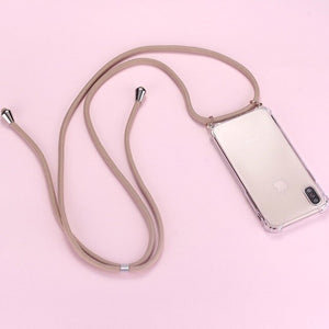 Strap Cord Chain Phone Elegant Necklace Lanyard Mobile Phone Case for Carry Cover  Case to Hang For iPhone XS Max XR X 7Plus