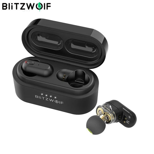 [Dual Dynamic Driver] Blitzwolf BW-FYE7 TWS Bluetooth 5.0 In-ear Earphone Bass Stereo Bilateral Call Earbuds with Charging Box