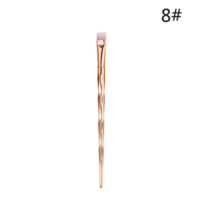 1pcs Diamond Shape Rainbow Handle Makeup Brushes Set Foundation Powder Blush Eye Shadow Lip Brushes Face Beauty Makeup Tools Kit