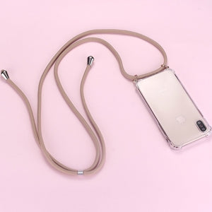 Strap Cord Chain Phone Simple Necklace Lanyard Mobile Phone Case for Carry Cover  Case to Hang For iPhone XS Max XR X 7Plus