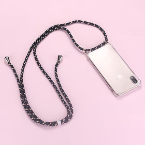 Strap Cord Chain Phone Simple Necklace Lanyard Mobile Phone Case for Carry Cover  Case to Hang For iPhone XS Max XR X 7Plus