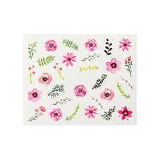 Load image into Gallery viewer, Mtssii 3D Nail Stickers Embossed Pink Flowers Gold Silver Alloy Dream Catcher Design Nail Art Decal Tips Stickers Sheet Manicure