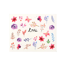 Load image into Gallery viewer, Mtssii 3D Nail Stickers Embossed Pink Flowers Gold Silver Alloy Dream Catcher Design Nail Art Decal Tips Stickers Sheet Manicure