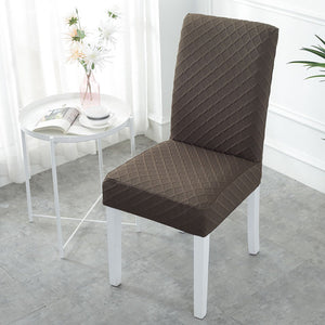 2019 Thick Material Stretch Chair Cover For Kitchen/Wedding Elastic Chair Covers Spandex Dining Room Chair Cover With Back