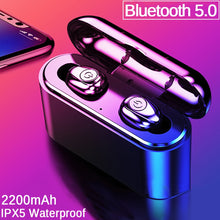 Load image into Gallery viewer, TWS Bluetooth True Wireless Earbuds Bluetooth Earphones Mini TWS Waterproof Headfrees with 2200mAh Power Bank For All Phone