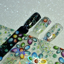 Load image into Gallery viewer, More Than 250 Design Beautiful Designed Nail Art Product Nail Glue transfer Foil Beautiful Flower Purple Orange GL30