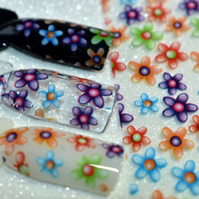 Load image into Gallery viewer, More Than 250 Design Beautiful Designed Nail Art Product Nail Glue transfer Foil Beautiful Flower Purple Orange GL30