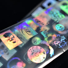 Load image into Gallery viewer, More Than 250 Design Beautiful Designed Nail Art Product Nail Glue transfer Foil Beautiful Flower Purple Orange GL30