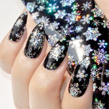 Load image into Gallery viewer, More Than 250 Design Beautiful Designed Nail Art Product Nail Glue transfer Foil Beautiful Flower Purple Orange GL30