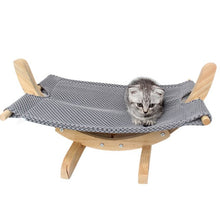 Load image into Gallery viewer, Cat Hammock Bed Breathable Wood Rest Sleeping Soft Comfortable Pets Supplies LBShipping