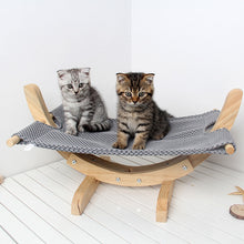 Load image into Gallery viewer, Cat Hammock Bed Breathable Wood Rest Sleeping Soft Comfortable Pets Supplies XHC88