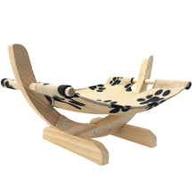 Load image into Gallery viewer, Cat Hammock Bed Breathable Wood Rest Sleeping Soft Comfortable Pets Supplies XHC88