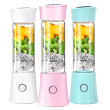 Load image into Gallery viewer, Portable Size 480ML Mini Portable USB Electric Juicer Fruit Mixer Mini Portable Juice Cup Water Handheld Smoothie Maker