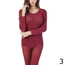 Load image into Gallery viewer, New Women Thermal Underwear Innerwear Set Ultra-thin High Elasticity Heat Underwear Foe Women Sexy Thermal Pijamas