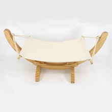 Load image into Gallery viewer, Fashion Wood Cat Hammock Soft Fleece Cotton Rabbit Hamster Bed Cushion Small Dog Cat Hanging Bed