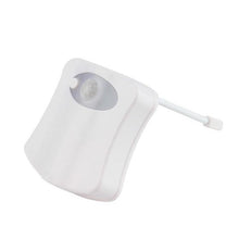Load image into Gallery viewer, ISHOWTIENDA New 1PC Body Sensing Automatic LED Motion Sensor Night Lamp Toilet Bowl Bathroom Light