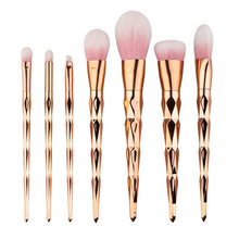 Load image into Gallery viewer, 7pcs Diamond Shape Rainbow Handle Makeup Brushes Set Foundation Powder Blush Eye Shadow Lip Brushes Face Beauty Makeup Tools Kit